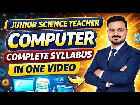 COMPUTER COMPLETE SYLLABUS JUNIOR SCIENCE TEACHER #jst #sirdanish