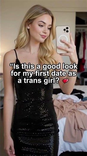 “Is this a good look for my first date as a trans girl? 💕