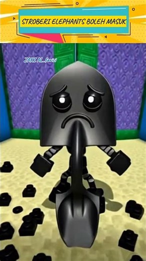 Can Elephant Strawberries Enter #dubbing #minecraft #roblox #anomaly #labubu #funny #shortvideo