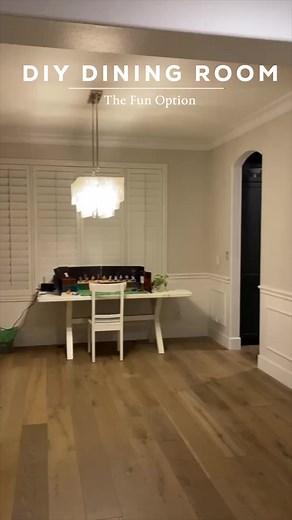 I made over my dining room and did a DIY themed dining room. What do you guys think? My kids love it! #DIY #Angelarosehome #reveal #Makeover