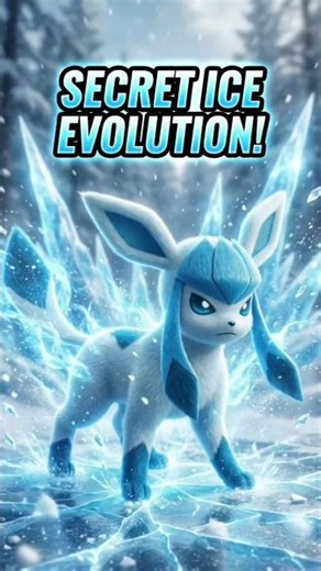 What If Eevee Became Glaceon in Real Life? | Pokemon Evolution#GlaceonEvolution#EeveeIceForm ❄️