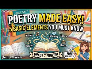 Basic Elements of Poetry Explained! | Grade 7 English (Term 1, Week 2)