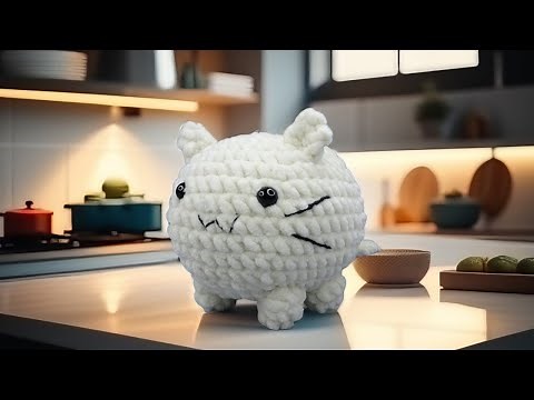 How To Crochet Chunky Cat Tutorial | Super Easy | Step By Step