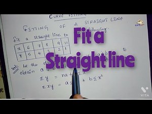 fitting of straight line | Curve fitting in Telugu