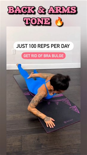 Upper Back & Arm Toning Exercise | 100 Reps a Day #fitness #armsworkout #backworkout #shorts