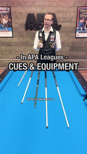 Helpful info about cues in the APA 🎱 #apapool #billiards #poolplayer #apapoolleague | American Poolplayers Association - APA