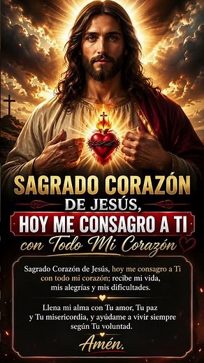 Sacred Heart of Jesus, Today I Consecrate Myself to You With All My Heart.