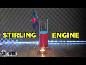 How To Make Engine (DIY Beta Stirling Engine)