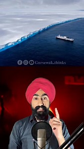 World's largest iceberg 😳 . . . . . #technology #fact #science #gursewak_thinks | Gursewak.thinks
