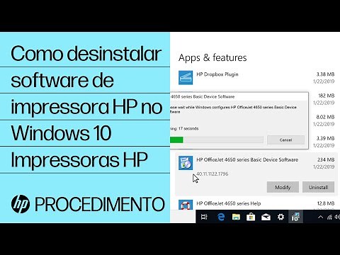 Como desinstalar software de impressora HP no Windows 10 | Impressoras HP | HP
