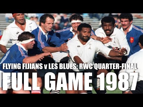 Fiji v France | 1987 Rugby World Cup | Quarter-Final | Full Game