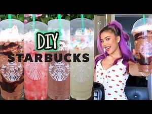 HOW TO MAKE 5 STARBUCKS FRAPPUCCINO DRINKS AT HOME 2021/2020 | EASY & SIMPLE DIY | MIANA LAUREN