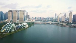 Aerial Shot City Bay Areamarina Bay Stock Footage Video (100% Royalty-free) 1017779452 | Shutterstock