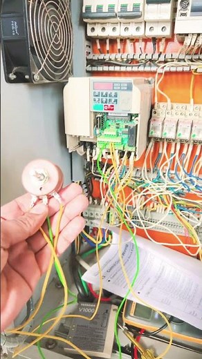 Potentiometers VFD yaskawa ￼v1000 me parameter and control wiring #vinay technician training