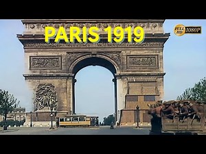 PARIS 1919: World War I - Daily Life of the French | Full Movie in Color HD.
