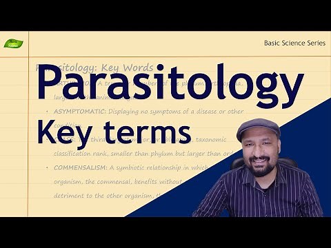 Parasitology Key Terms | Parasitology | Basic Science Series