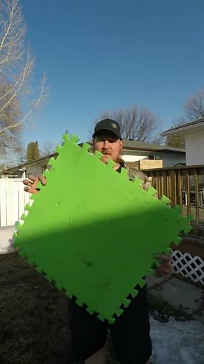 DIY archery target from foam puzzle pieces! Mountain man mini #Shorts
