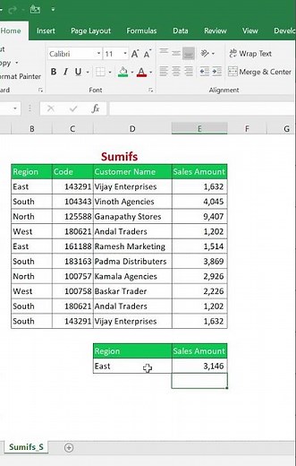Excel SUMIFS Function Explained | Easy Step-by-Step Tutorial | 45Sec
