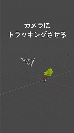 オブジェクトをずっとカメラ目線にする #blender