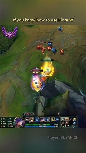 if you know how to use Fiora W #leagueoflegends