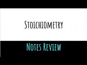 Honors Chemistry - Stoichiometry Notes Review