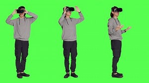 Young Guy Uses Virtual Reality Tech Stock Footage Video (100% Royalty-free) 1111889067 | Shutterstock