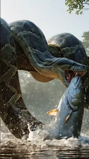 Anaconda Attack Fish caught on camera |Wildlife |Animals #anaconda #snake