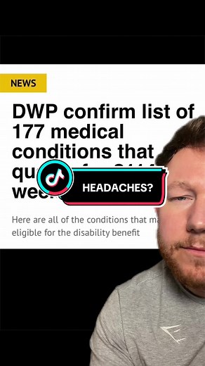 DWP 177 Medical Conditions for £114 Weekly Benefit Payments