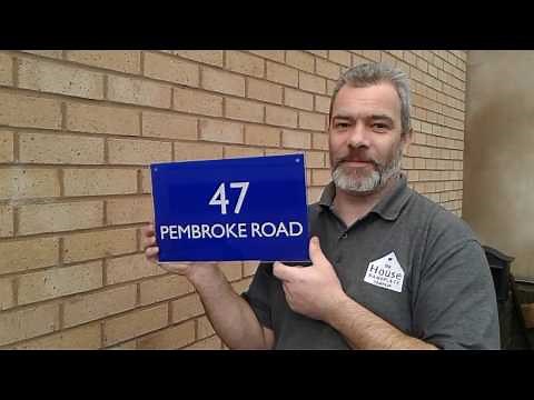 How to fit an acrylic house sign to the wall - an easy guide from The House Nameplate Company