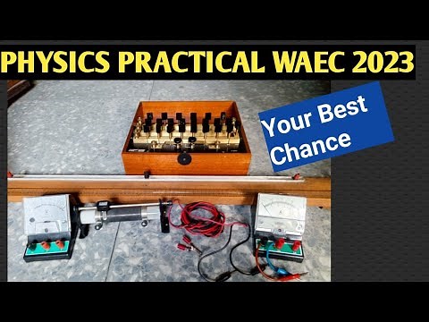 WAEC 2023 Physics Practical on Electricity. Metre-bridge, resistance box, Rheostat all in one.