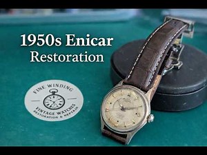 1950s Enicar Restoration | Full Service and Case Electroplating