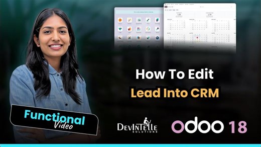 How To Edit Lead Into CRM In Odoo | DevIntelle Consulting Service Pvt Ltd.
