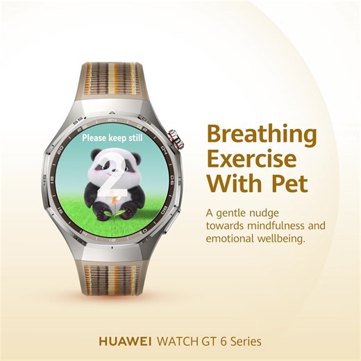 Breathing is a simple way to reset.With the HUAWEI WATCH GT 6 Series, virtual pets gently remind and guide you through daily breathing exercises—helping you slow down, calm your emotions, and find balance between body, mind, and spirit. Shop now: https://bit.ly/45LTcO4 | Huawei Mobile