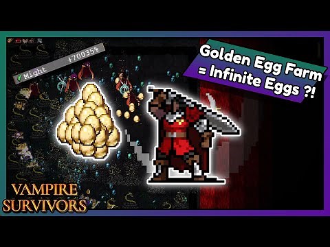 Vampire Survivors - Most BROKEN Golden Egg Farm!