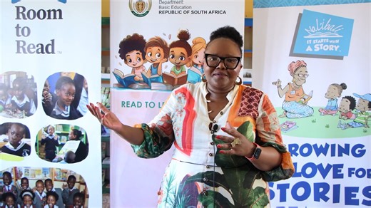 Last week, the Minister of Basic Education, Siviwe Gwarube, joined Nal’ibali in Limpopo to launch Read Aloud Month and celebrate World Read Aloud Day. At Megoring Primary School, the Minister unveiled Nal’ibali’s 2026 World Read Aloud Day story, “A New Friend” — a first-of-its-kind book created in partnership with SLED (Sign Language Education and Development). The story was originally developed in South African Sign Language (SASL) and later translated into all 12 official languages. Celebratin