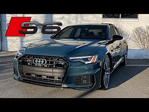 2021 Audi S6 Premium Plus (444 HP) in Avalon Green Walkaround Review Exhaust Sound