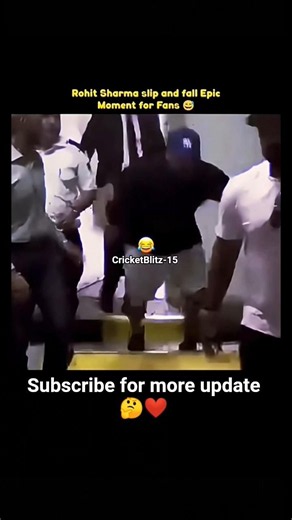 Rohit Sharma Slips: Funny Moment Caught on Camera! 🏏#cricket #viral #rohitsharma #hitman