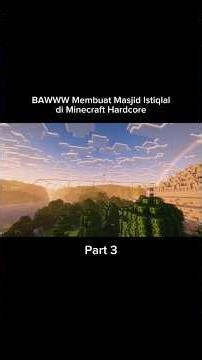 MEMBUAT MASJID DI MINECRAFT MODE HARDCORE PART3 @bawww #minecraft #minecraftshorts #shorts