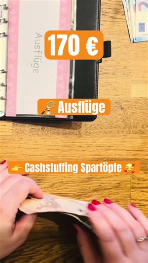 Cashstuffing meiner Spartöpfe 💖🥰 | 170€ für Ausflüge sind schon angespart 🏸👍