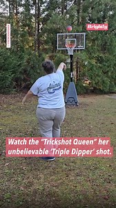 This "Trickshot Queen" performs the wildest basketball trickshots you’ll ever see. 🏀 https://abcnews.link/RqYzsKO | Good Morning America
