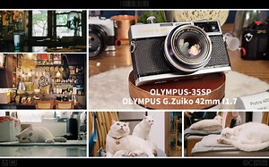 【除了画画啥都会】奥林巴斯35sp旁轴胶片相机 旁轴七剑之最 媲美莱卡的双高斯镜头 锐度离谱数毛毛 又小又重又好用 猫猫流口水 OLYMPUS-35SP