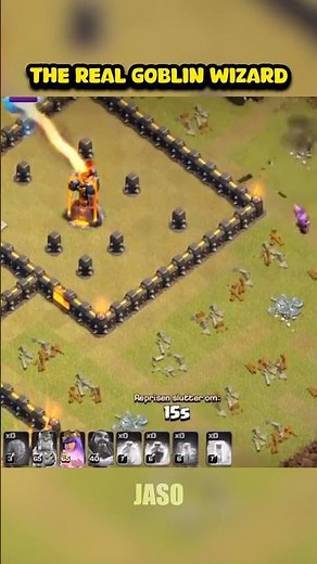 goblin wizard spotted in game [Clash of Clans] #shorts #clashofclans #coc