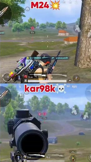 M24 vs Kar98k 🤯 Damage Test Shocked Everyone 🔥#m24vskar98k
