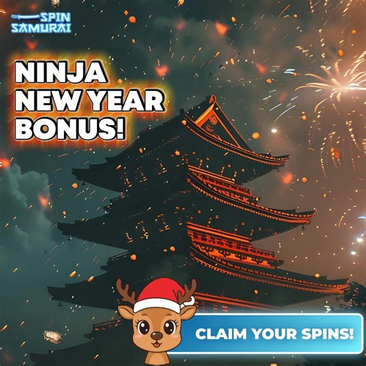 Spin Samurai on Instagram: "🥳🎆Limited ninjas New Year bonus! Deposit: €20 and use bonus code: CHEERS to claim your bonus! 🎁💥 ⏳ Valid: 31 DEC 2025 – 2 JAN 2026, 23:59 UTC time zone."