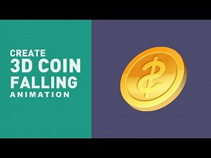 After effect tutorial I create 3D coin Falling animation