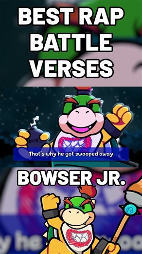 BOWSER JR (BEST RAP BATTLE VERSES) #rap #rapbattle #deltarune #mario