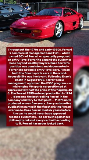 The Car Enzo Ferrari Refused to Build Outsold Everything He Ever Made. He Died Before Seeing It