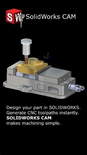 Create CNC toolpaths directly in SOLIDWORKS.