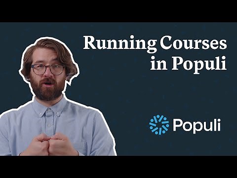Running Courses in Populi