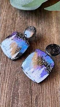 Which Effect is Better? Creating Aurora Borealis Polymer Clay Earrings